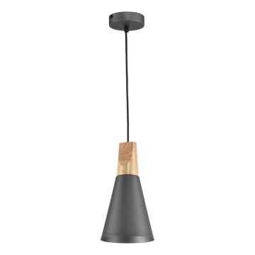 Maytoni P359-PL-140-C - Luster na sajli BICONES 1xE27/60W/230V prečnik 14 cm siva/bež
