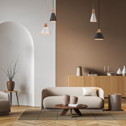 Maytoni P359-PL-140-C - Luster na sajli BICONES 1xE27/60W/230V prečnik 14 cm siva/bež