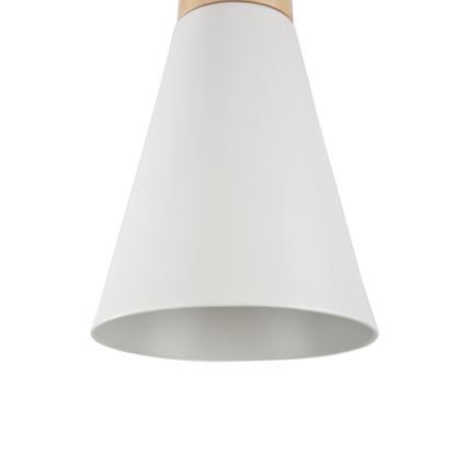 Maytoni P359-PL-140-W - Luster na sajli BICONES 1xE27/60W/230V, prečnik 14 cm, bela/bež