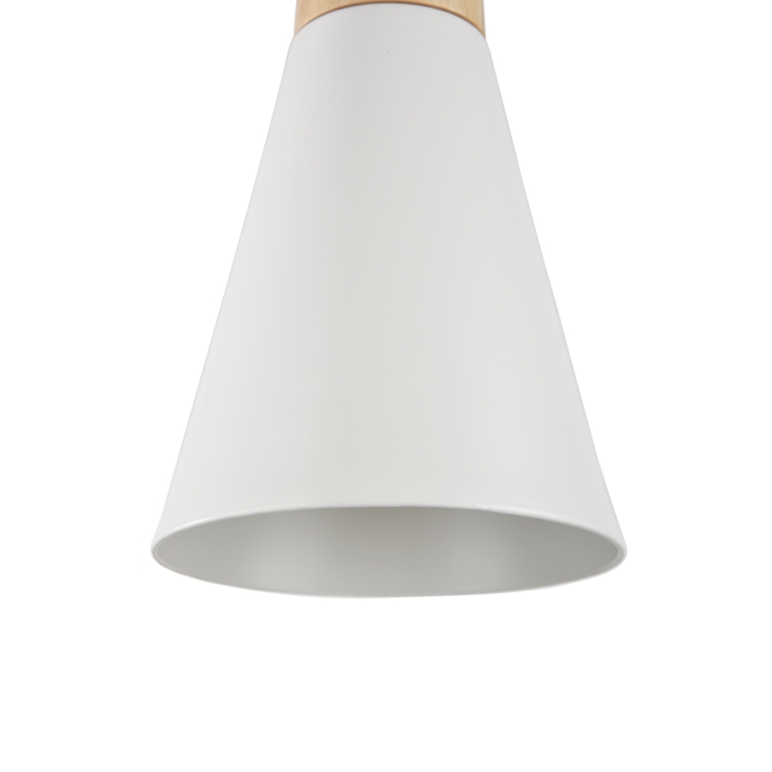 Maytoni P359-PL-140-W - Luster na sajli BICONES 1xE27/60W/230V, prečnik 14 cm, bela/bež