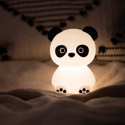 MegaLight - LED RGB prigušiva punjiva dečja lampa na dodir PADDY PANDA LED/5V