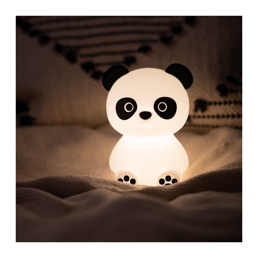 MegaLight - LED RGB prigušiva punjiva dečja lampa na dodir PADDY PANDA LED/5V