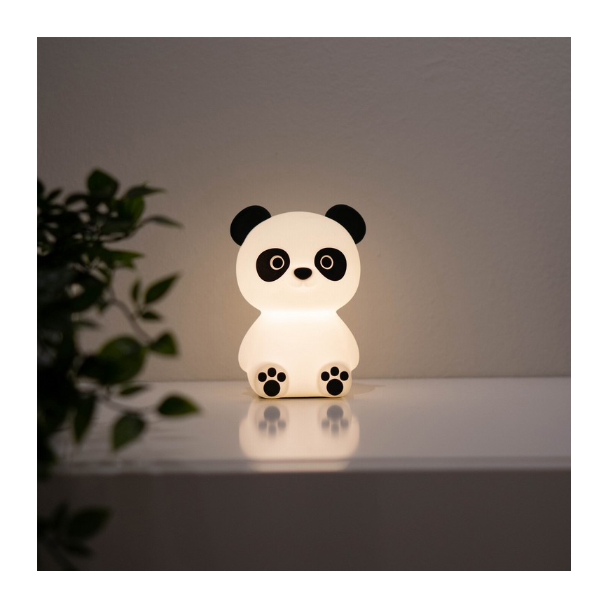 MegaLight - LED RGB prigušiva punjiva dečja lampa na dodir PADDY PANDA LED/5V