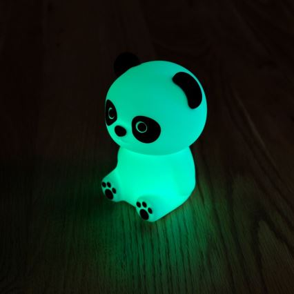 MegaLight - LED RGB prigušiva punjiva dečja lampa na dodir PADDY PANDA LED/5V