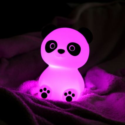 MegaLight - LED RGB prigušiva punjiva dečja lampa na dodir PADDY PANDA LED/5V
