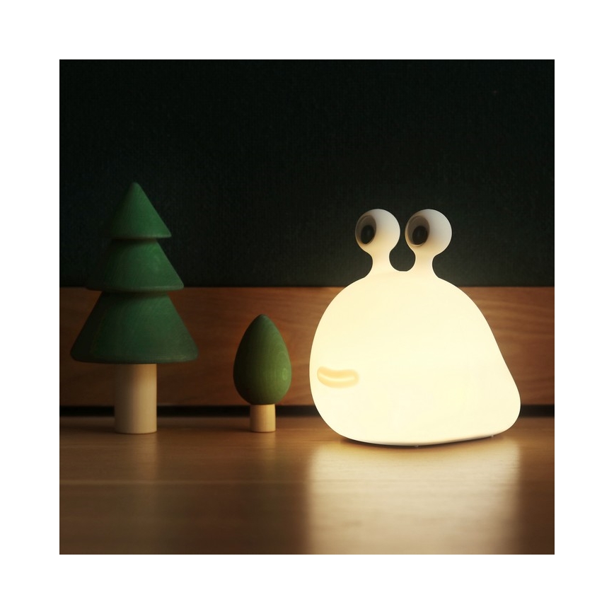 MegaLight - LED RGB prigušiva punjiva dečija dodirna lampa MOMO MOON LED/5V