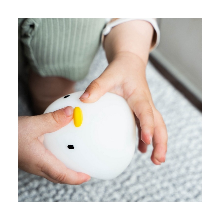 MegaLight - LED RGB Punjiva dečija dodirna lampa za kadu SWIMMY DUCK LED/5V IP67