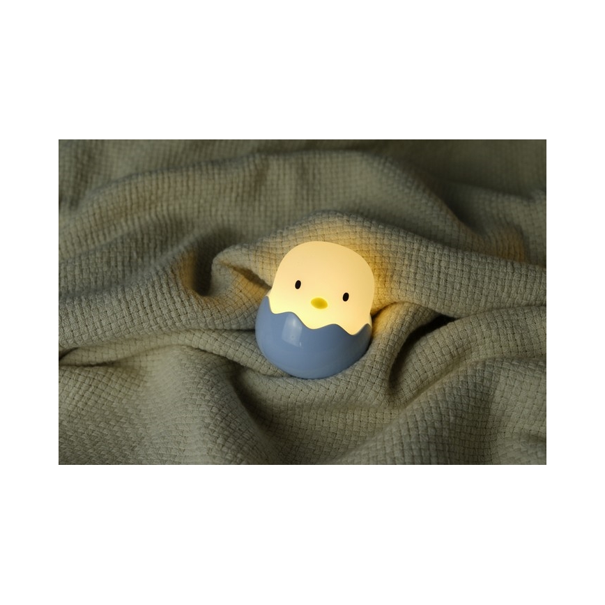 MegaLight - RGB LED prigušiva punjiva dečija dodirna lampa EGGY EGG LED/5V