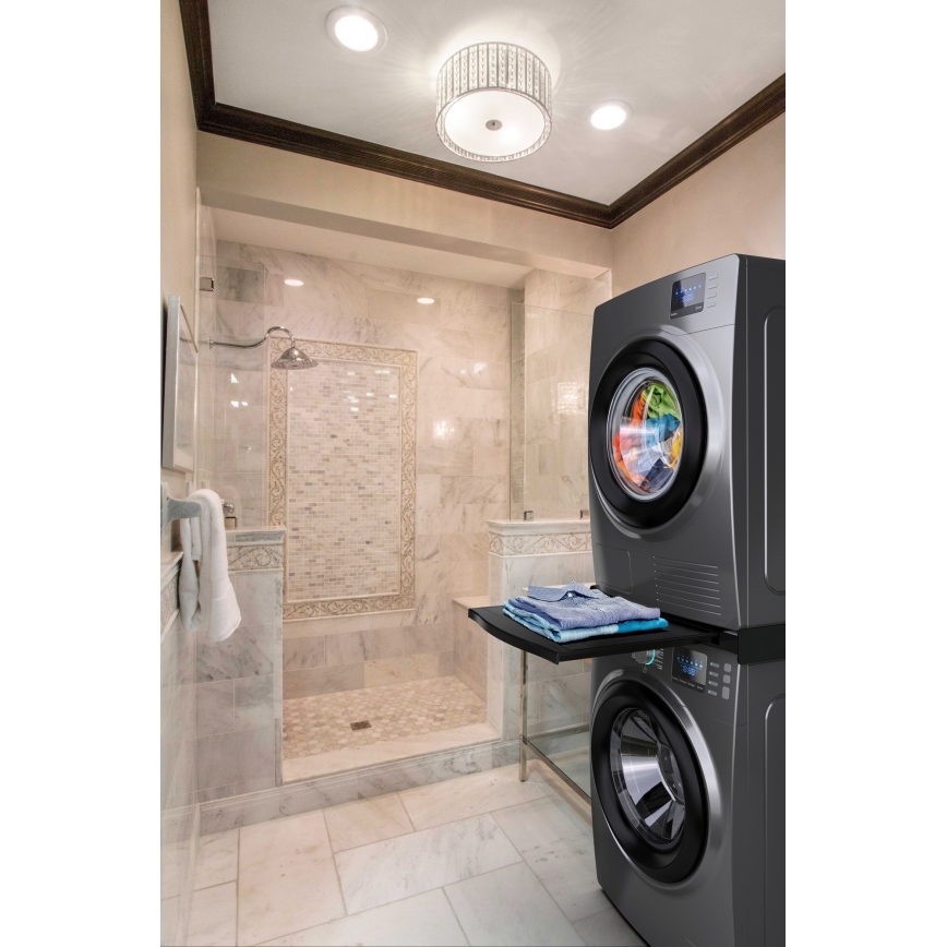 Meliconi 656136 - Postolje za veš mašinu i sušilicu sa izvlačnom fiokom, 60 cm, crno