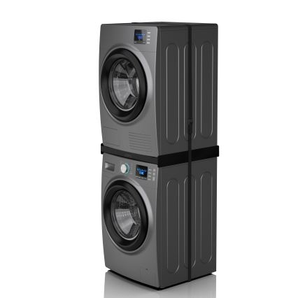 Meliconi 656138 - komplet za slaganje veš-mašine i sušilice, 70 cm, crni