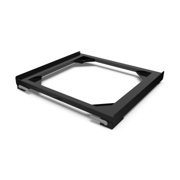 Meliconi 656168 - Antivibraciona podloga za veš mašinu sa izvlačnim točkićima 47 cm crna