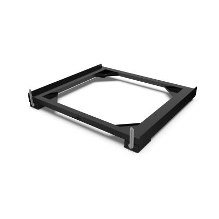 Meliconi 656168 - Antivibraciona podloga za veš mašinu sa izvlačnim točkićima 47 cm crna