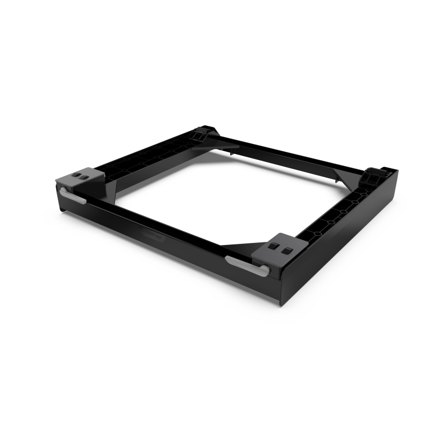 Meliconi 656168 - Antivibraciona podloga za veš mašinu sa izvlačnim točkićima 47 cm crna