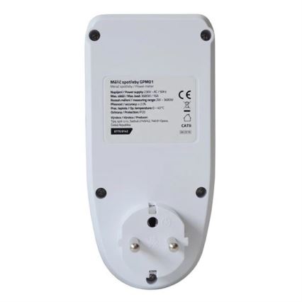 Merač potrošnje električne energije 3680W/230V