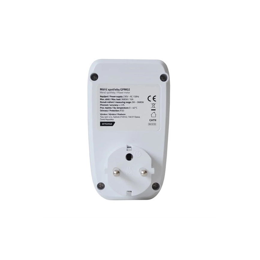 Merač potrošnje električne energije 3680W/230V