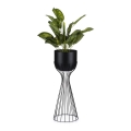 Metalna saksija LOFT 56x20 cm crna