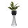 Metalna saksija LOFT 56x20 cm crna