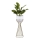 Metalna saksija LOFT 56x20 cm zlatna/bela