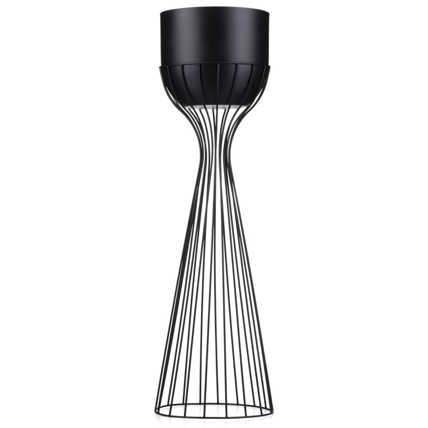 Metalna saksija LOFT 68x20 cm crna