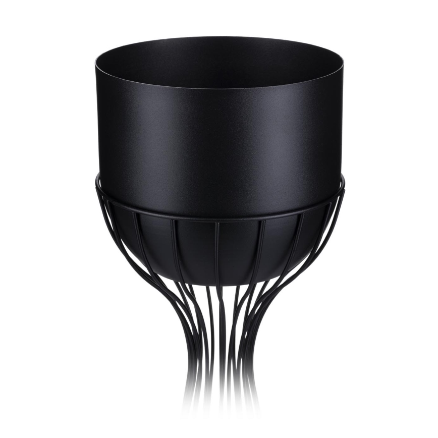 Metalna saksija LOFT 68x20 cm crna