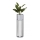 Metalna saksija LOFT 70x20 cm crna/bela