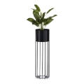 Metalna saksija LOFT 70x20 cm crna