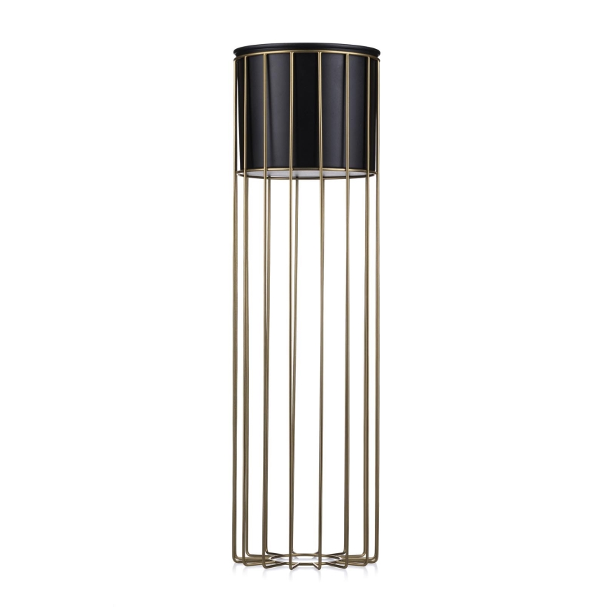 Metalna saksija LOFT 70x20 cm zlatna/crna