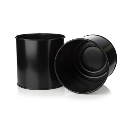 Metalna saksija OSLO 95x17 cm crna/zlatna