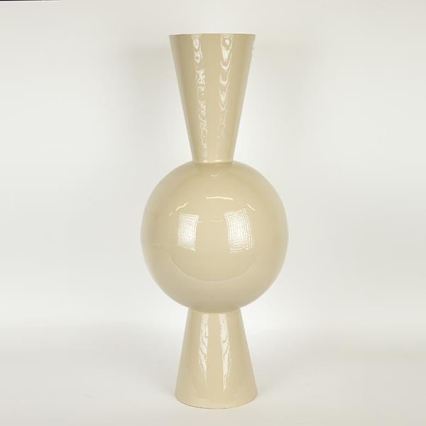 Metalna vaza 60x25 cm bež