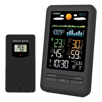 Meteostanica sa LCD ekranom 2xAA + 2xAA crna