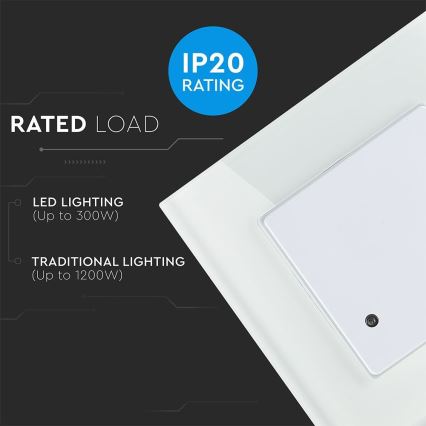 Mikrotalasni senzor pokreta 180° 300W/230V beo