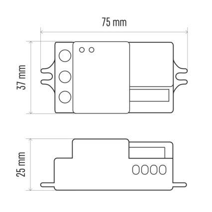 Mikrotalasni senzor pokreta MW B 360° 1200W/230V, beo