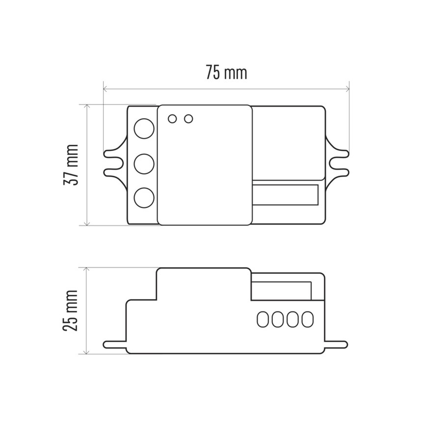 Mikrotalasni senzor pokreta MW B 360° 1200W/230V, beo