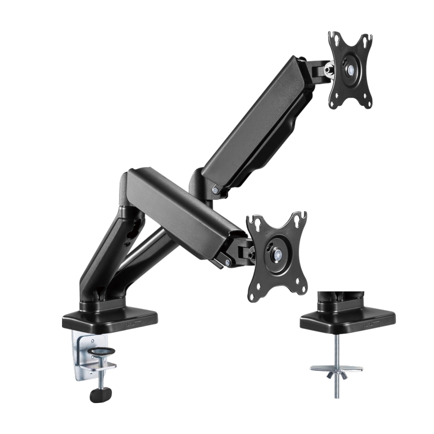 MK FLORIA MKF-21DP113S2 - Podesivi nosač za dva 32 monitora, crni
