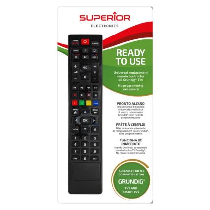 MK FLORIA Superior RC UNI TV Grundig - Rezervni daljinski upravljač za TV marke Grundig 2xAAA