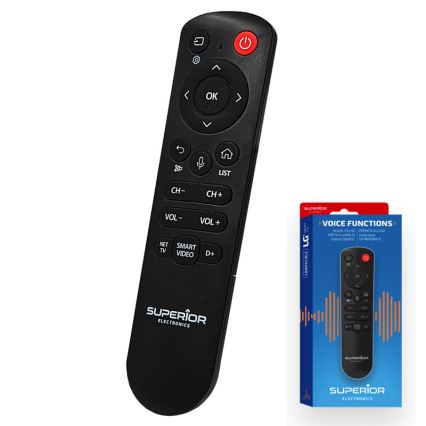 MK FLORIA Superior RC UNI TV LG VOICE - Zamenski daljinski upravljač za LG televizore 2xAAA