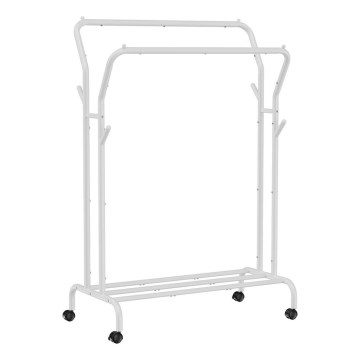 Mobilna stojeća vešalica LINEA, bela