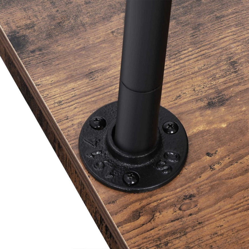 Mobilni stalak za kapute LINEA braon/crna