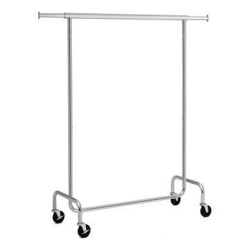 Mobilni stalak za odeću JEAN, srebrne boje