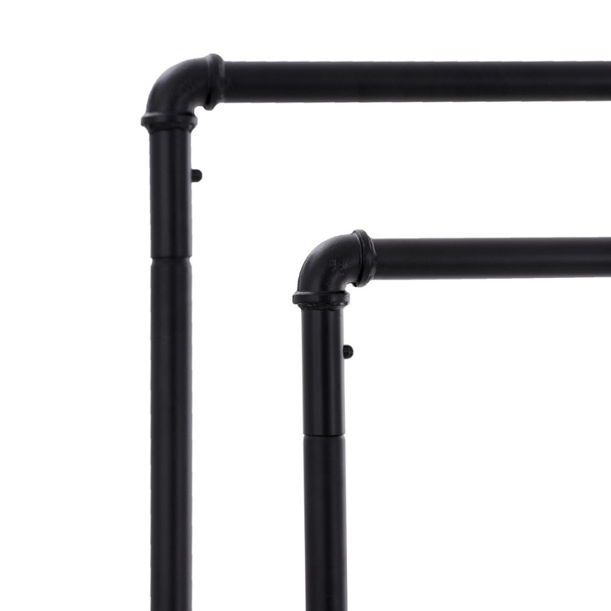 Mobilni stalak za odeću LINEA, crni