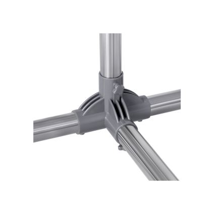 Mobilni stalak za odeću LINEA, srebrne boje