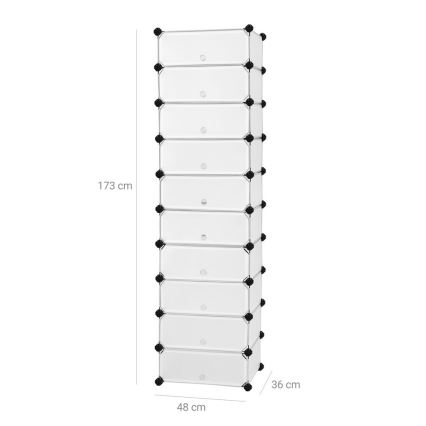 Modularni regal sa fiokama BOXIFY, beli