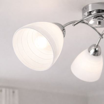 Nadgradni luster CLARA, 3xE27/15W/230V, sjajni hrom