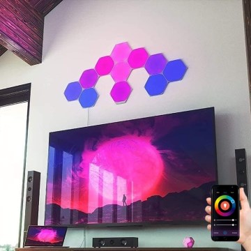 Nanoleaf - Komplet 15x RGB LED prigušiva panel 2W/230V 1200-6500K Wi-Fi
