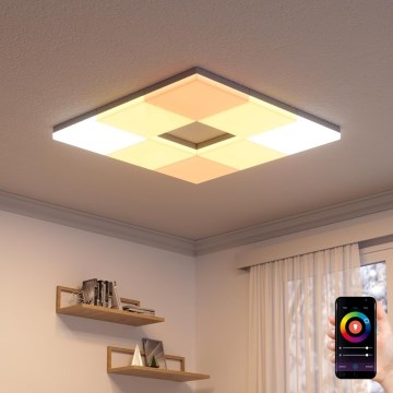 Nanoleaf - KOMPLET 3x LED RGBW prigušiva stropna svetiljka SKYLIGHT LED/18W/230V + 2xLED/16W/230V 2700-6500K Wi-Fi