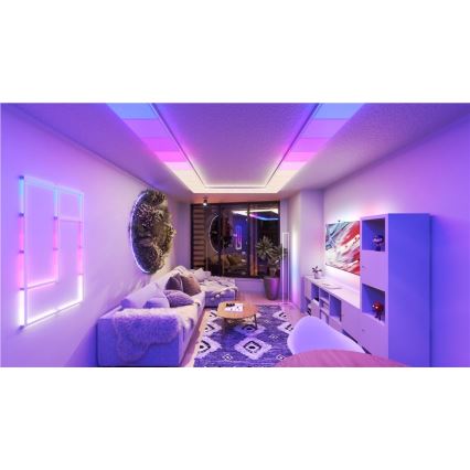 Nanoleaf - KOMPLET 3x LED RGBW prigušiva stropna svetiljka SKYLIGHT LED/18W/230V + 2xLED/16W/230V 2700-6500K Wi-Fi