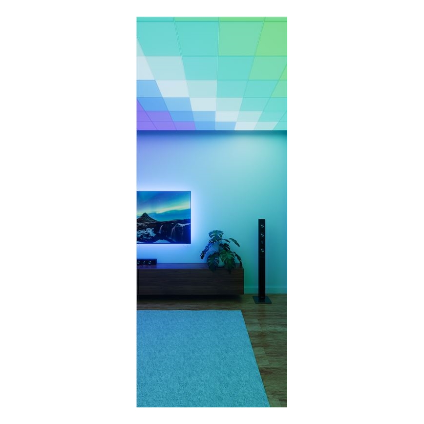 Nanoleaf - KOMPLET 3x LED RGBW prigušiva stropna svetiljka SKYLIGHT LED/18W/230V + 2xLED/16W/230V 2700-6500K Wi-Fi