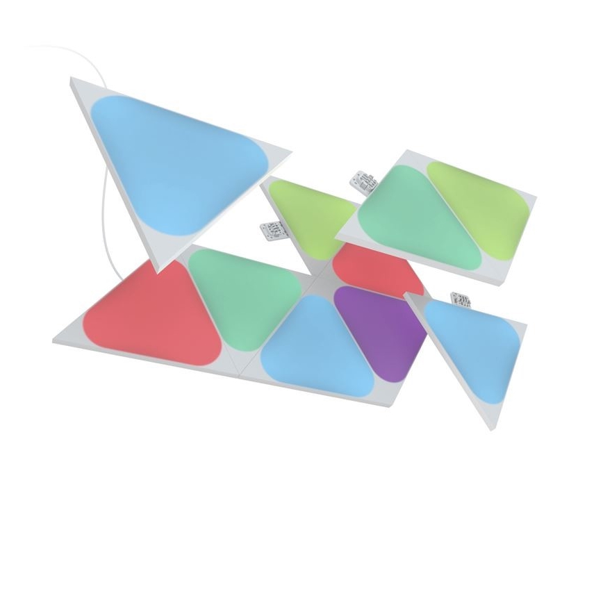 Nanoleaf - Komplet za proširenje 10x LED RGB prigušiva paneli TRIANGLES LED/0,5W/230V Wi-Fi