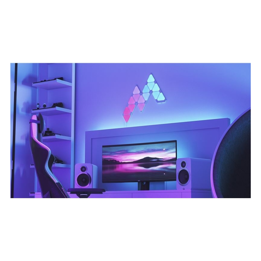 Nanoleaf - Komplet za proširenje 10x LED RGB prigušiva paneli TRIANGLES LED/0,5W/230V Wi-Fi