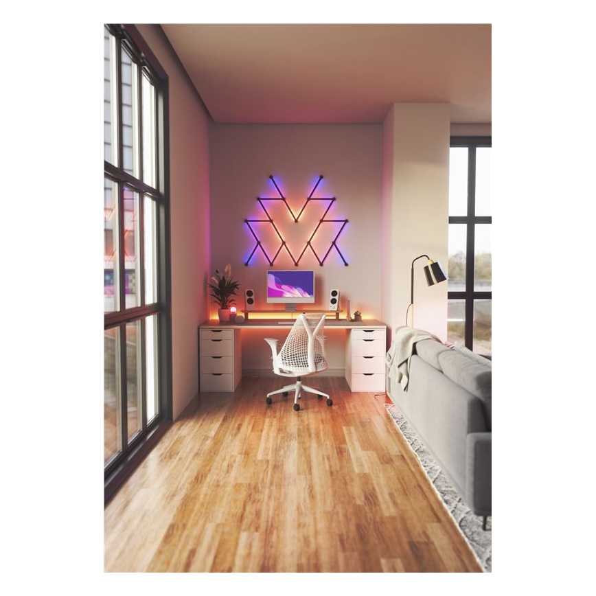 Nanoleaf - Set poklopaca za LINES šinu, 9 kom, mat crne boje